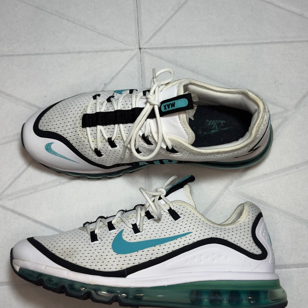 Nike Air Max Sequent 3 - Teal/White Sneakers - Men’s Size 10 - Great Cond!